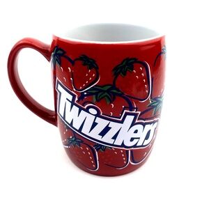 Twizzlers Ceramic Mug Coffee Tea Cup Candy Hershey Red Strawberries Drinkware